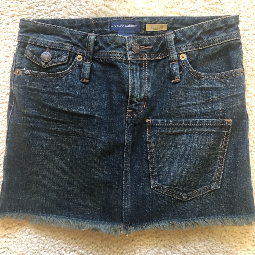 Denim jean skirt